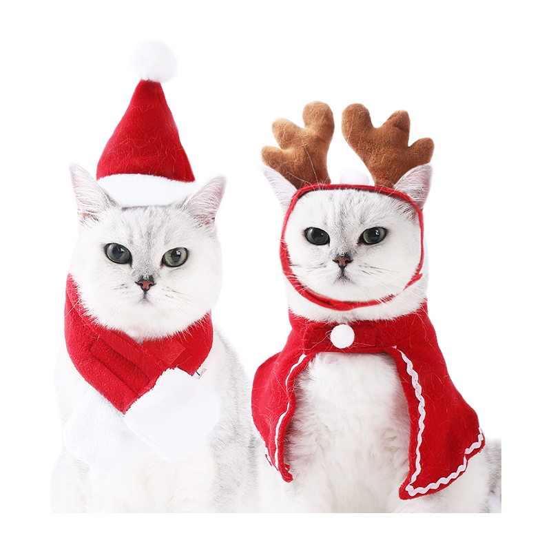 Acessórios de roupas de gato de cachorro de natal