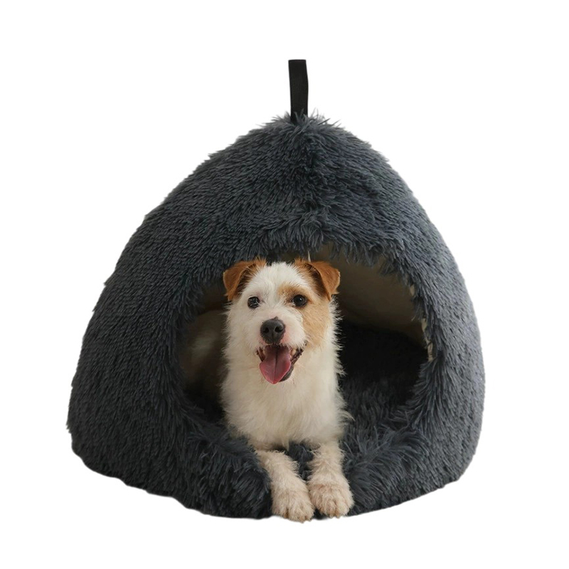 Ninho de pelúcia para cama de gato e cachorro de inverno