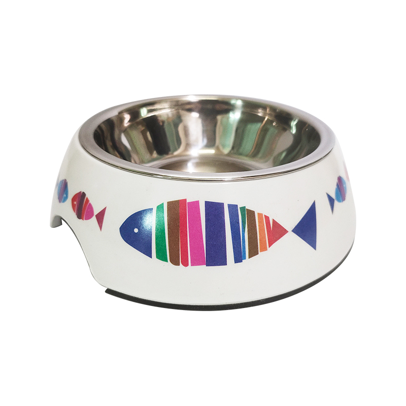 Tigela de água e comida para cães e gatos em aço inoxidável