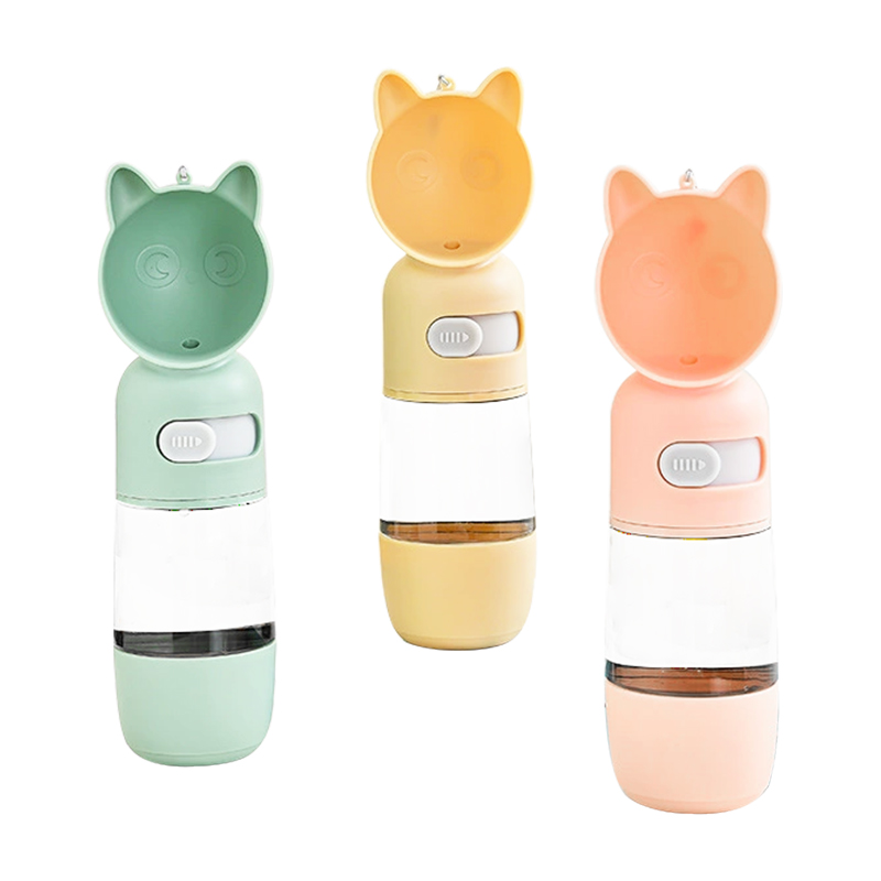 Garrafa portátil de água para cães e gatos à prova de vazamentos