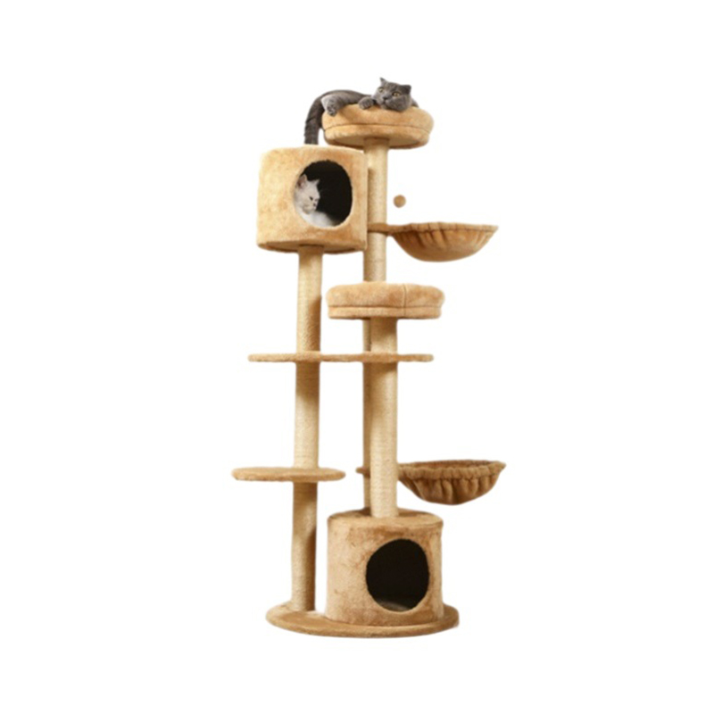 Casa de plataforma de salto para gatos de vários níveis