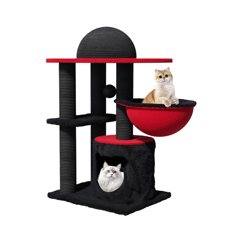 Móveis com estrutura de escalada para gatos de vários níveis